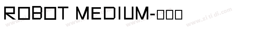 robot medium字体转换